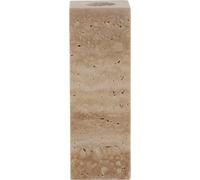 FURNLUX Bougeoir Travina Beige 4cm / Couleur principale : Beige / Dimensions : 4 x 12 x 4 cm
