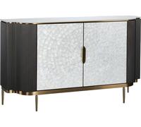 FURNLUX Buffet Stylé Gris foncé 150cm / Couleur principale : Blanc / Dimensions : 150 x 88 x 40 cm