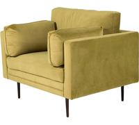 FURNLUX Fauteuil Boom Vert Et Noir 110cm / Couleur principale : Vert / Dimensions : 110 x 90 x 88 cm