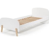 FURNLUX Kids Lit simple Kiddy Blanc 90x200cm / Couleur principale : Blanc / Dimensions : 95 x 206 x 73 cm
