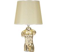 FURNLUX Lampe de table Homme Or 25cm / Couleur principale : Or / Dimensions : 25 x 43 x 25 cm