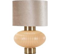 FURNLUX Lampe de table Perly Beige 33cm / Couleur principale : Beige / Dimensions : 33 x 49 x 33 cm