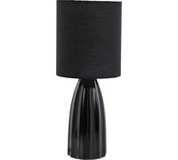 FURNLUX Lampe de table Sarah Noir 14cm / Couleur principale : Noir / Dimensions : 14 x 34 x 14 cm