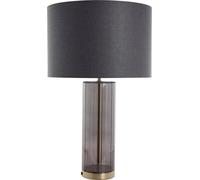 FURNLUX Lampe de table Sarille Gris 40cm / Couleur principale : Gris / Dimensions : 40 x 64 x 40 cm