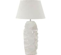 FURNLUX Lampe de table Varsovie Blanc 45cm / Couleur principale : Blanc / Dimensions : 45 x 83 x 45 cm