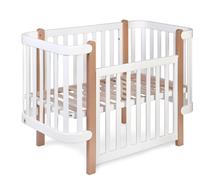 FURNLUX Lit Bébé Etude Blanc 60x120cm / Couleur principale : Blanc / Dimensions : 67 x 89 x 125 cm