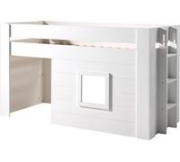 FURNLUX Loft Lit Noah White 90x200cm / Couleur principale : Blanc / Dimensions : 96 x 214 x 121 cm