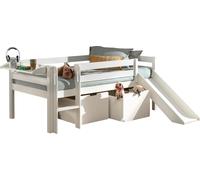 FURNLUX Loft Lit Pino Blanc 90x200cm / Couleur principale : Blanc / Dimensions : 175 x 208 x 83 cm