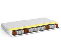 FURNLUX Matelas à ressorts Luno Blanc 80x180cm / Couleur principale : blanc / Dimensions : 80 x 180 x 18 cm