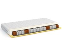 FURNLUX Matelas à ressorts Oli White 80x180cm / Hauptfarbe : Weiß / Abmessungen : 80 x 180 x 18 cm