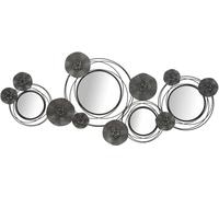 FURNLUX Miroir d'art mural noir 117cm / Couleur principale : noir / Dimensions : 117 x 49 x 6 cm