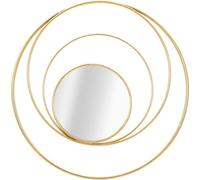FURNLUX miroir mural Arc Gold 80cm / Couleur principale : Or / Dimensions : 80 x 80 x 4 cm