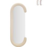 FURNLUX Miroir mural Chantal Beige 60cm / Couleur principale : Beige / Dimensions : 60 x 160 x 7 cm