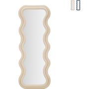 FURNLUX Miroir mural Emily Beige 60cm / Couleur principale : Beige / Dimensions : 60 x 160 x 6 cm