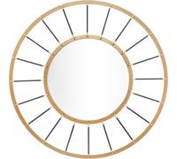 FURNLUX miroir mural Glamy Gold 81cm / Couleur principale : Or / Dimensions : 81 x 81 x 7 cm