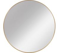 FURNLUX miroir mural Hallia Gold 80cm / Couleur principale : Or / Dimensions : 80 x 80 x 80 cm