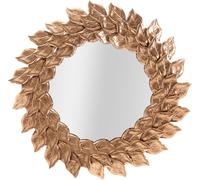 FURNLUX miroir mural pétale or 73cm / Couleur principale : Or / Dimensions : 73 x 73 x 5 cm