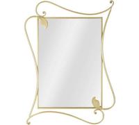 FURNLUX miroir mural pétale or 80cm / Couleur principale : Or / Dimensions : 80 x 110 x 4 cm