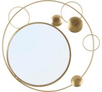 FURNLUX miroir mural Planet Gold 90cm / Couleur principale : Or / Dimensions : 90 x 83 x 3 cm