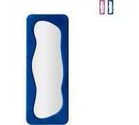 FURNLUX Miroir mural Theodor Bleu 40cm / Couleur principale : Bleu / Dimensions : 40 x 160 x 4 cm