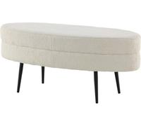 FURNLUX Otto Creme Und Black 100cm / Hauptfarbe : Beige / Dimensions : 100 x 40 x 41 cm