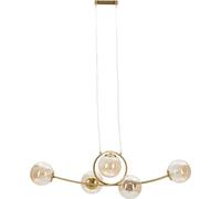 FURNLUX Plafonnier Japon Or 100cm / Couleur principale : Or / Dimensions : 100 x 30 x 30 cm