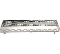 FURNLUX Plateau Bethel Argent 18cm / Couleur principale : Argent / Dimensions : 18 x 35 x 40 cm
