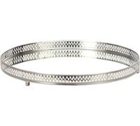 FURNLUX Plateau Bethel Argent 36cm / Couleur principale : Argent / Dimensions : 36 x 4 x 36 cm