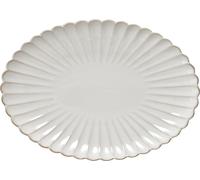 FURNLUX Plateau Camille Beige 26cm / Couleur principale : Beige / Dimensions : 26 x 4 x 36 cm