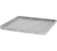 FURNLUX Plateau Elina Beige 25cm / Couleur principale : Beige / Dimensions : 25 x 2 x 25 cm