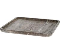 FURNLUX Plateau Elina Marron 25cm / Couleur principale : Marron / Dimensions : 25 x 2 x 25 cm