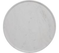 FURNLUX Plateau Ellia Blanc 40cm / Couleur principale : Blanc / Dimensions : 40 x 2 x 40 cm