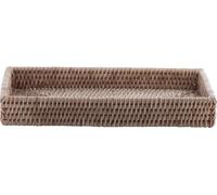 FURNLUX Plateau Norah Beige 20cm / Couleur principale : Beige / Dimensions : 20 x 4 x 31 cm