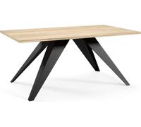 FURNLUX Table basse Aria Beige 60cm / Couleur principale : Beige / Dimensions : 60 x 48 x 120 cm