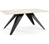 FURNLUX Table basse Aria Blanc 60cm / Couleur principale : Blanc / Dimensions : 60 x 48 x 120 cm