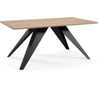 FURNLUX Table basse Aria Marron 60cm / Couleur principale : Beige / Dimensions : 60 x 48 x 120 cm