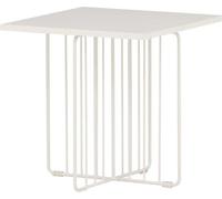 FURNLUX Table basse Dayton Blanc 40cm / Couleur principale : Blanc / Dimensions : 40 x 40 x 40 cm