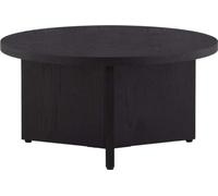FURNLUX Table basse Salto Noir 85cm / Couleur principale : Noir / Dimensions : 85 x 85 x 43 cm
