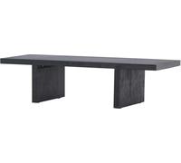 FURNLUX Table basse Yakunik Noir 38cm / Couleur principale : Noir / Dimensions : 38 x 120 x 30 cm
