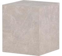 FURNLUX Table basse York Marbre Gris 40cm / Couleur principale : Gris / Dimensions : 40 x 40 x 45 cm