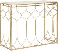 FURNLUX Table console Arab Gold 97cm / Couleur principale : Gold / Dimensions : 97 x 78 x 41 cm