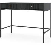 FURNLUX Table console Iseo Noir 104cm / Couleur principale : Noir / Dimensions : 104 x 79 x 50 cm