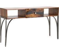 FURNLUX Table console Mustang Marron 130cm / Couleur principale : Marron / Dimensions : 130 x 80 x 40 cm