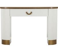 FURNLUX Table console Tolosa Blanc 121cm / Couleur principale : Blanc / Dimensions : 121 x 78 x 40 cm