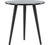 FURNLUX Table d'appoint Askim Noir 48cm / Couleur principale : Noir / Dimensions : 48 x 48 x 50 cm