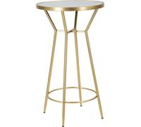 FURNLUX Table d'appoint Circly Gold 60cm / Couleur principale : Or / Dimensions : 60 x 105 x 60 cm