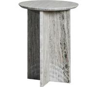 FURNLUX Table d'appoint Elivinne Beige 40cm / Couleur principale : Beige / Dimensions : 40 x 50 x 40 cm