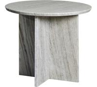 FURNLUX Table d'appoint Elivinne Beige 55cm / Couleur principale : Beige / Dimensions : 55 x 45 x 55 cm
