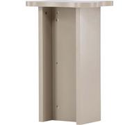 FURNLUX Table d'appoint Molde Beige 30cm / Couleur principale : Beige / Dimensions : 30 x 42 x 62 cm