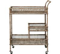 FURNLUX Table d'appoint Norah Beige 46cm / Couleur principale : Beige / Dimensions : 46 x 90 x 70 cm